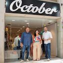 Osuna visita la tienda October en Mrida tras estrenar nueva ubicacin en Moreno de Vargas