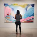 La artista valenciana Gemma Alpuente expone sus Paisajes abstractos en Cceres