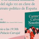 La exministra Carmen Calvo presenta su libro sobre el feminismo este jueves en Cceres