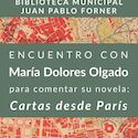 Conferencia de M Dolores Olgado en Mrida sobre su libro Cartas de Pars