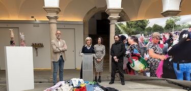 Carmen Palop expone en el claustro de Santa Clara de Mrida Arkeologa de la moda
